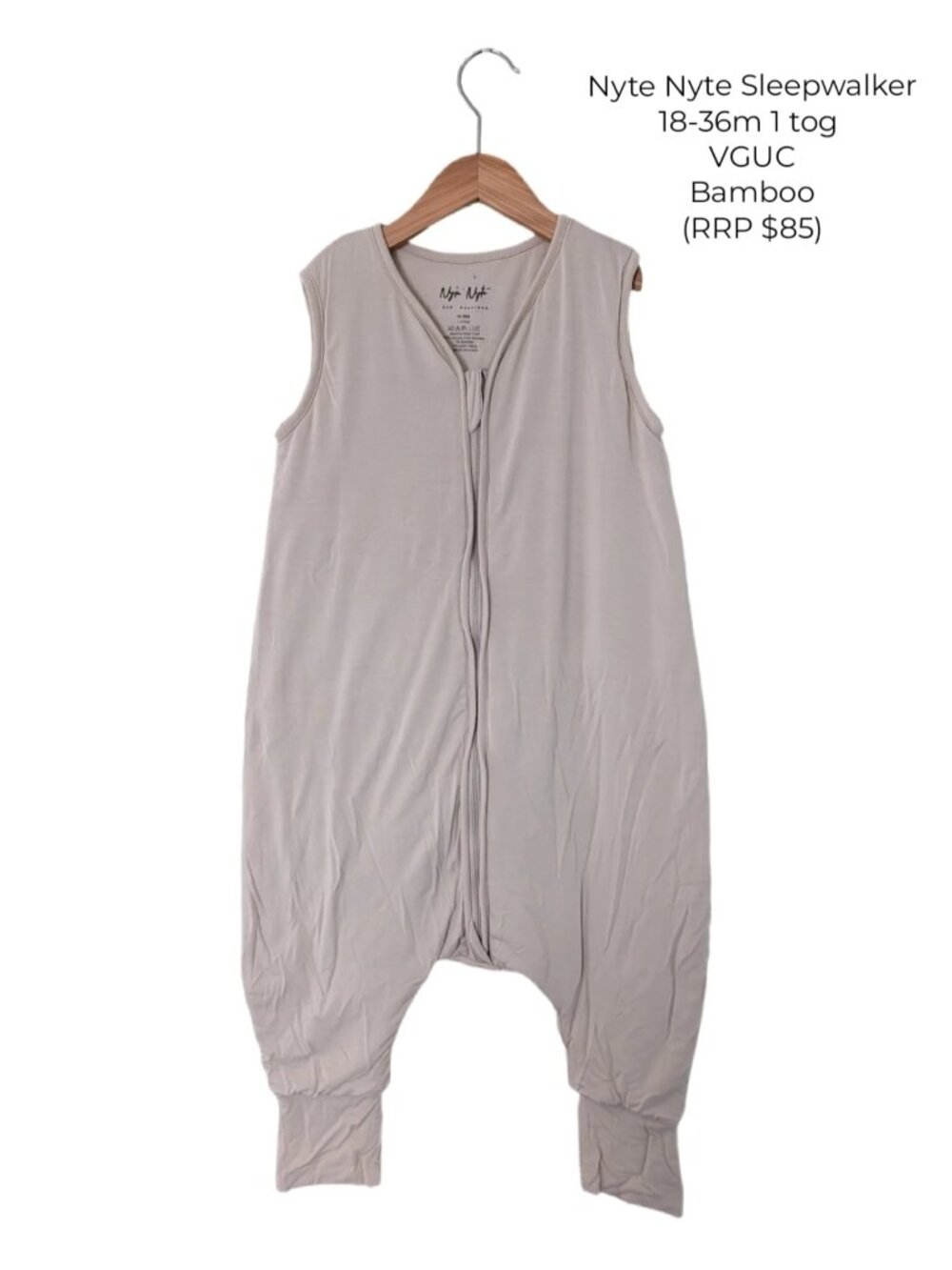 Nyte Nyte Sleepwalker Beige Sleep Bag 18-36m 1 tog